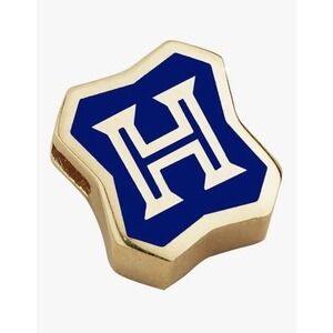 Alex and Ani Harry Potter, Hogwarts Charm, 14kt Gold Plated, Blue .925 Sterling